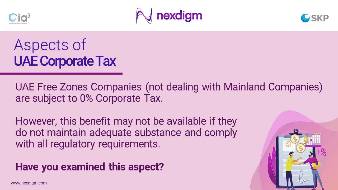 Aspects of UAE Corporate TAX